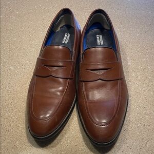 Johnston & Murphy Brown Leather Slip-Ons